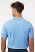 AllPro 62800 Mens Pique Short Sleeve Polo Shirt Cloud Blue Model Back
