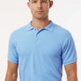 AllPro Mens Wrinkle Resistant Pique Short Sleeve Polo Shirt - Cloud Blue - Coming Soon