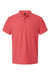 AllPro 62800 Mens Pique Short Sleeve Polo Shirt Coral Flat Front