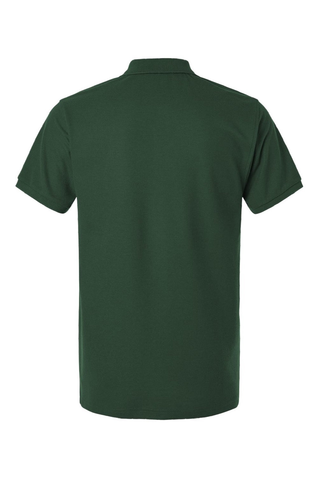 AllPro 62800 Mens Pique Short Sleeve Polo Shirt Forest Green Flat Back