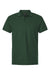 AllPro 62800 Mens Pique Short Sleeve Polo Shirt Forest Green Flat Front