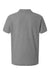 AllPro 62800 Mens Pique Short Sleeve Polo Shirt Heather Granite Grey Flat Back