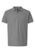 AllPro 62800 Mens Pique Short Sleeve Polo Shirt Heather Granite Grey Flat Front