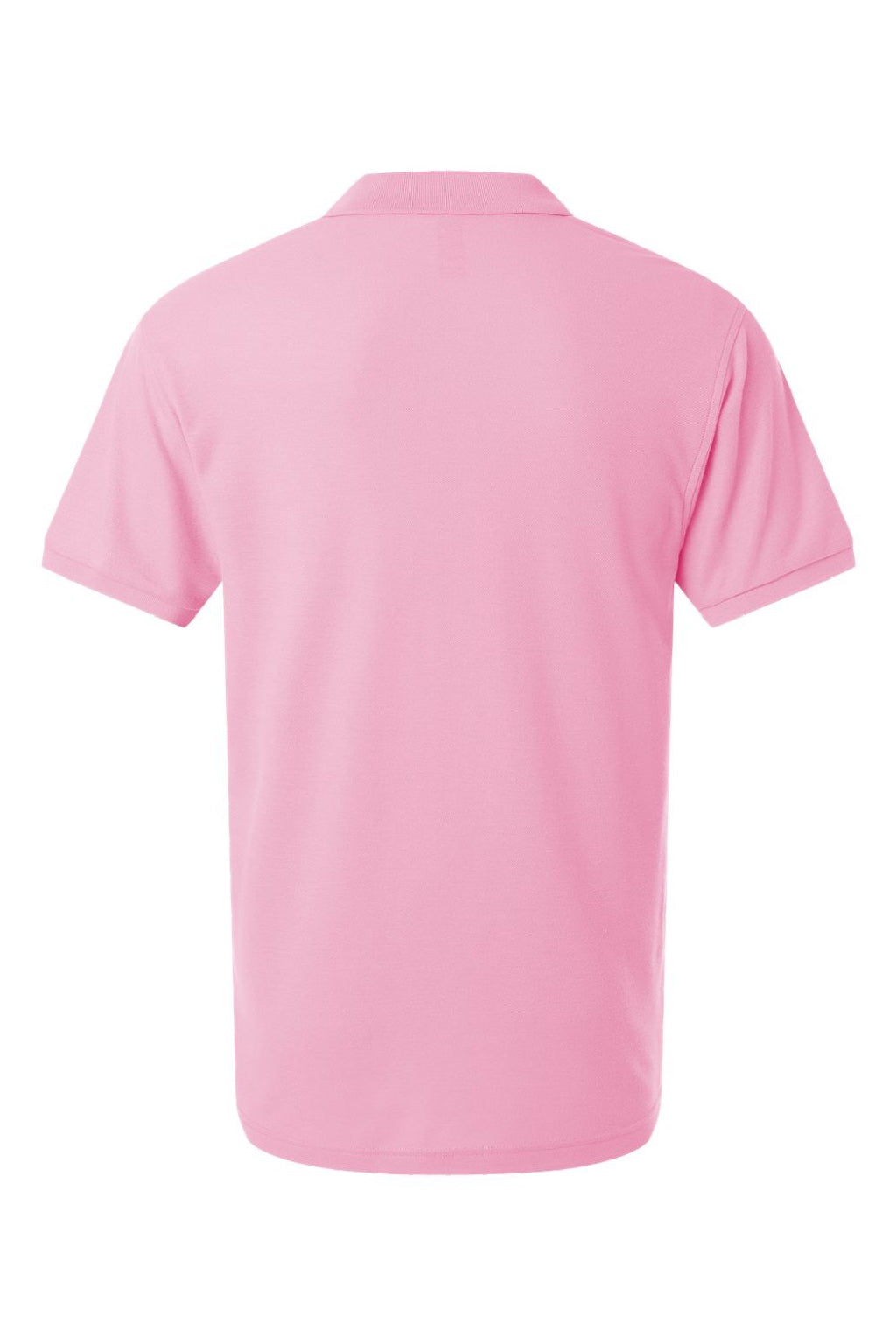 AllPro 62800 Mens Pique Short Sleeve Polo Shirt Light Pink Flat Back