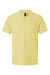 AllPro 62800 Mens Pique Short Sleeve Polo Shirt Light Yellow Flat Front