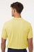 AllPro 62800 Mens Pique Short Sleeve Polo Shirt Light Yellow Model Back