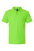 AllPro 62800 Mens Pique Short Sleeve Polo Shirt Lime Green Flat Front
