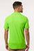AllPro 62800 Mens Pique Short Sleeve Polo Shirt Lime Green Model Back