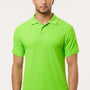 AllPro Mens Wrinkle Resistant Pique Short Sleeve Polo Shirt - Lime Green - Coming Soon
