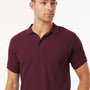 AllPro Mens Wrinkle Resistant Pique Short Sleeve Polo Shirt - Maroon - Coming Soon