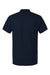 AllPro 62800 Mens Pique Short Sleeve Polo Shirt Navy Blue Flat Back