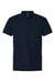 AllPro 62800 Mens Pique Short Sleeve Polo Shirt Navy Blue Flat Front