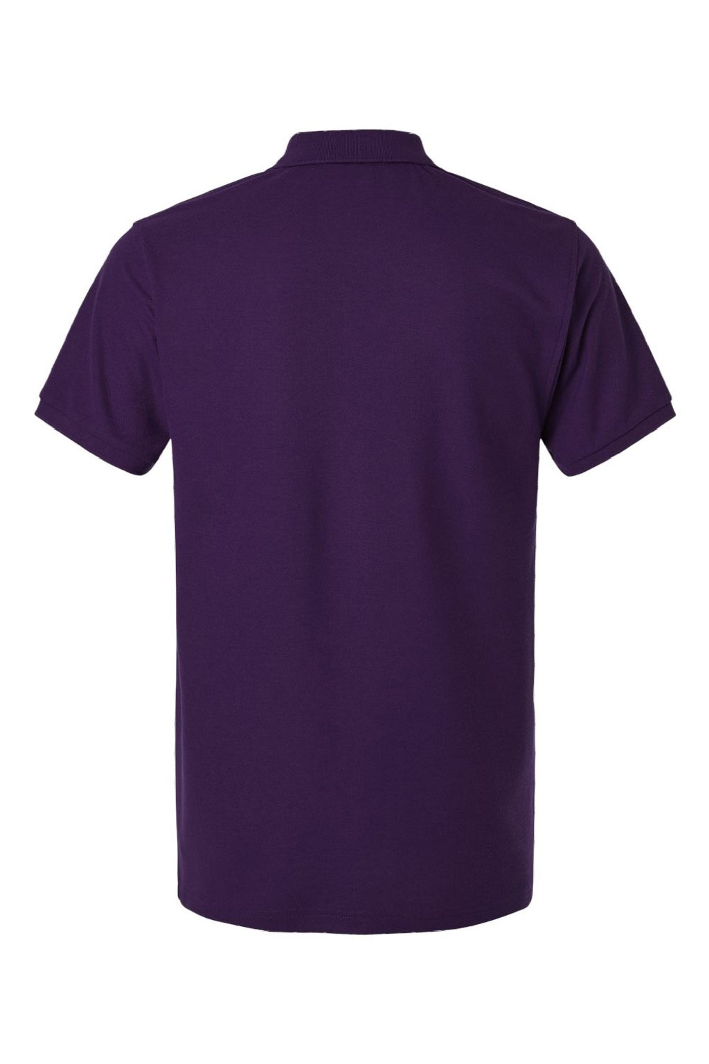 AllPro 62800 Mens Pique Short Sleeve Polo Shirt Purple Flat Back