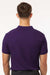 AllPro 62800 Mens Pique Short Sleeve Polo Shirt Purple Model Back