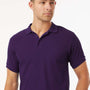 AllPro Mens Wrinkle Resistant Pique Short Sleeve Polo Shirt - Purple - Coming Soon