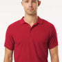 AllPro Mens Wrinkle Resistant Pique Short Sleeve Polo Shirt - Red - Coming Soon