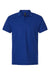 AllPro 62800 Mens Pique Short Sleeve Polo Shirt Royal Blue Flat Front