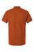 AllPro 62800 Mens Pique Short Sleeve Polo Shirt Rust Orange Flat Back