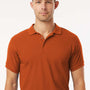AllPro Mens Wrinkle Resistant Pique Short Sleeve Polo Shirt - Rust Orange - Coming Soon