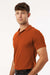 AllPro 62800 Mens Pique Short Sleeve Polo Shirt Rust Orange Model Side