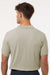 AllPro 62800 Mens Pique Short Sleeve Polo Shirt Sand Brown Model Back