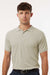 AllPro 62800 Mens Pique Short Sleeve Polo Shirt Sand Brown Model Front