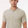 AllPro Mens Wrinkle Resistant Pique Short Sleeve Polo Shirt - Sand Brown - Coming Soon