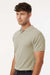 AllPro 62800 Mens Pique Short Sleeve Polo Shirt Sand Brown Model Side
