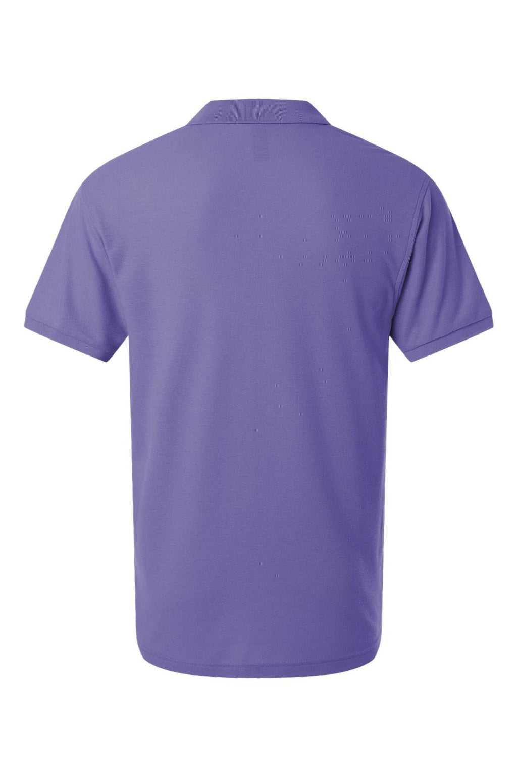 AllPro 62800 Mens Pique Short Sleeve Polo Shirt Violet Purple Flat Back
