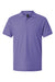 AllPro 62800 Mens Pique Short Sleeve Polo Shirt Violet Purple Flat Front