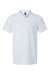 AllPro 62800 Mens Pique Short Sleeve Polo Shirt White Flat Front