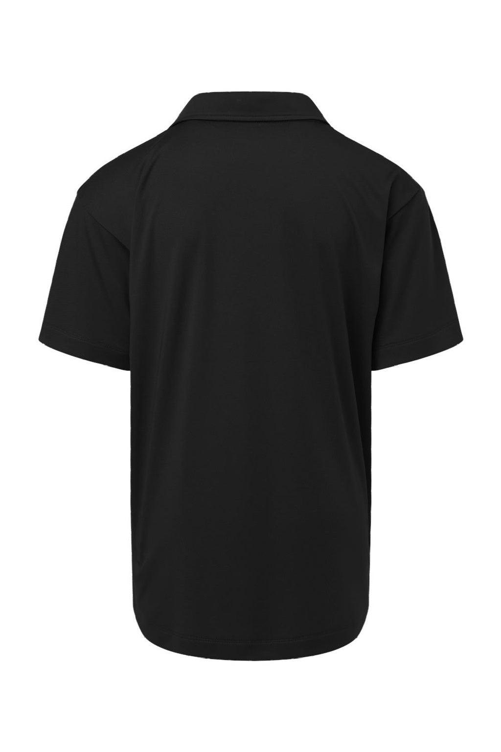 AllPro 41800Y Youth Pro Lock Performance Short Sleeve Polo Shirt Black Flat Back