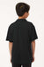 AllPro 41800Y Youth Pro Lock Performance Short Sleeve Polo Shirt Black Model Back