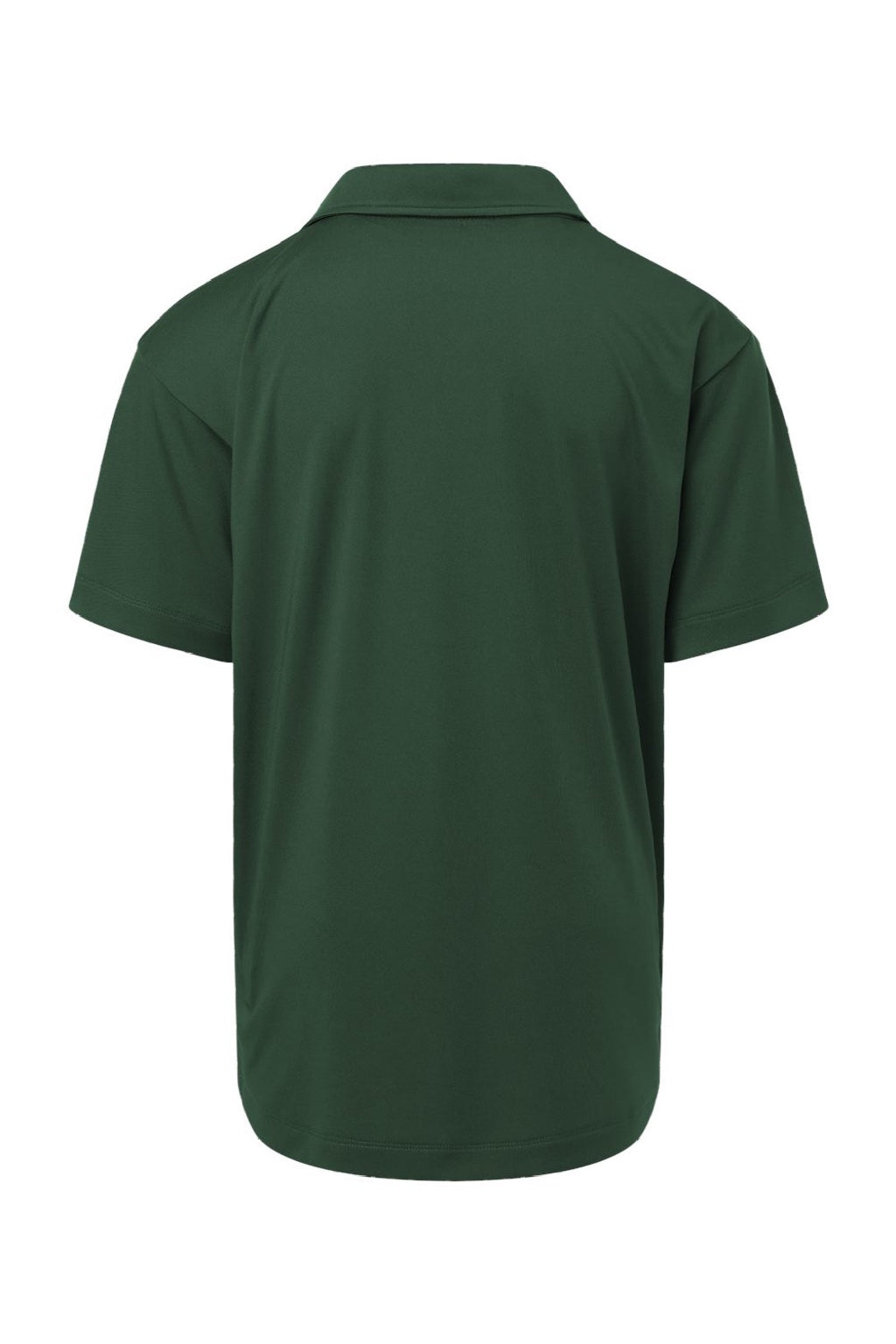 AllPro 41800Y Youth Pro Lock Performance Short Sleeve Polo Shirt Forest Green Flat Back