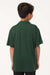 AllPro 41800Y Youth Pro Lock Performance Short Sleeve Polo Shirt Forest Green Model Back