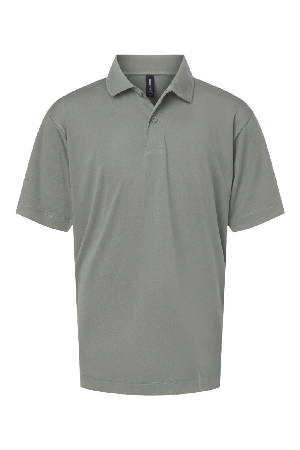 AllPro 41800Y Youth Pro Lock Performance Short Sleeve Polo Shirt Greystone Flat Front