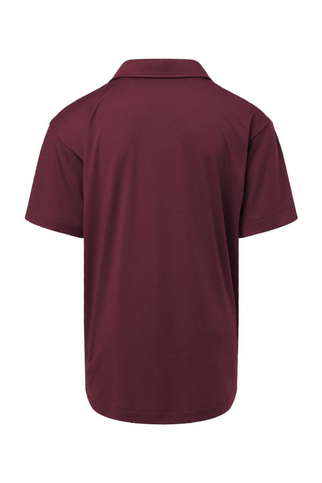 AllPro 41800Y Youth Pro Lock Performance Short Sleeve Polo Shirt Maroon Flat Back