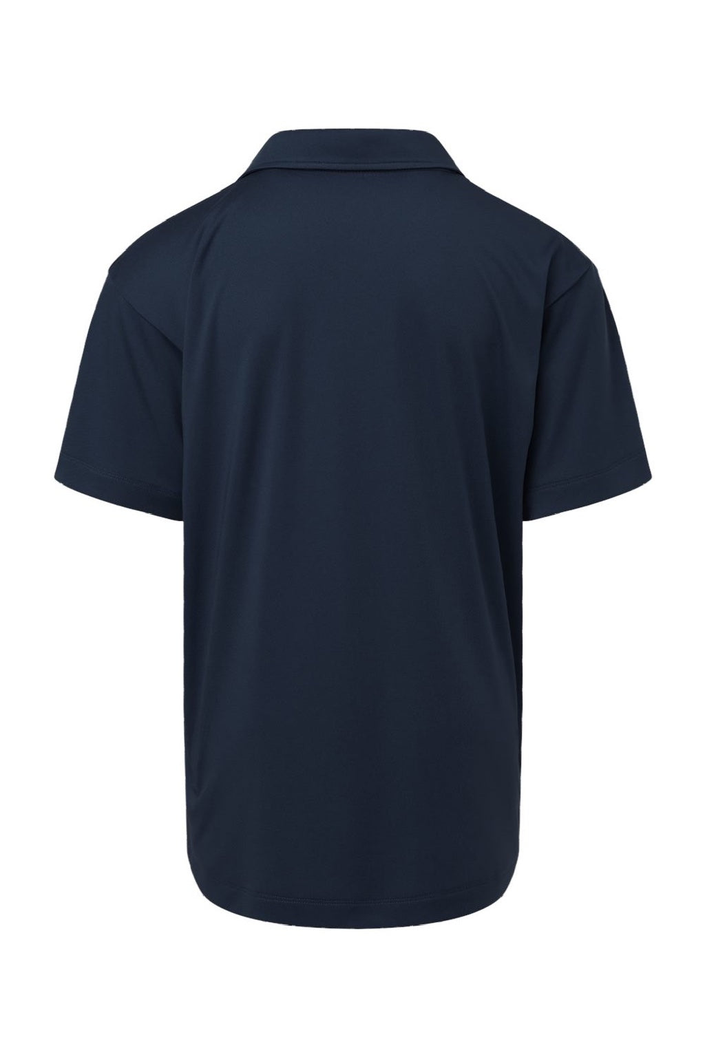 AllPro 41800Y Youth Pro Lock Performance Short Sleeve Polo Shirt Navy Blue Flat Back