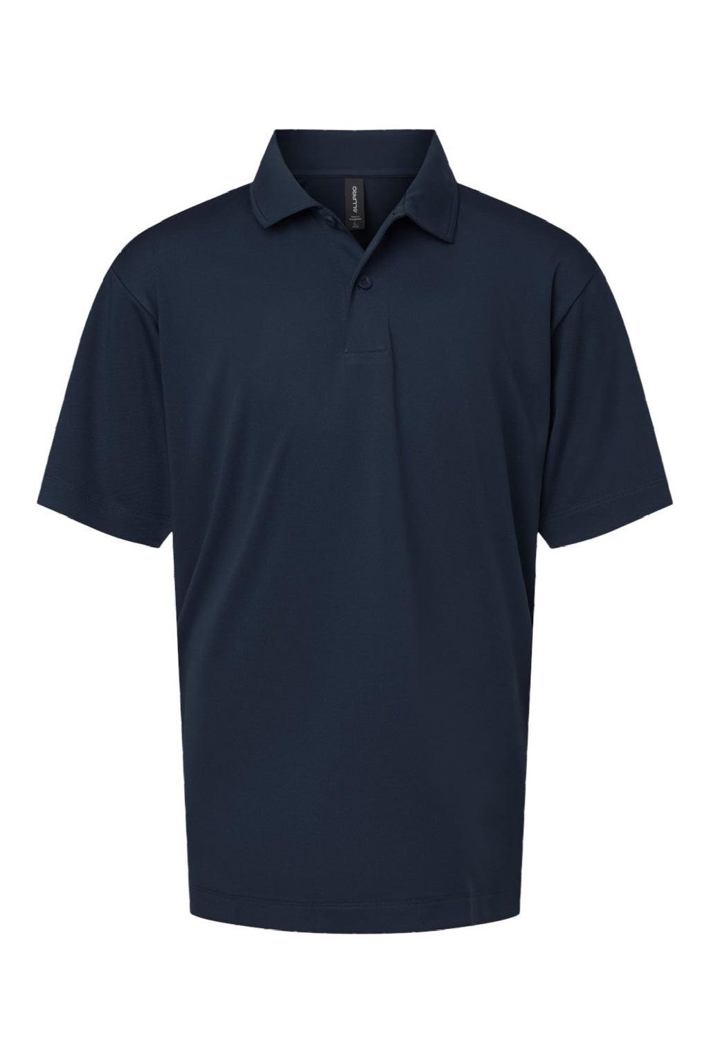 AllPro 41800Y Youth Pro Lock Performance Short Sleeve Polo Shirt Navy Blue Flat Front