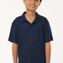 AllPro Youth Pro Lock Performance Moisture Wicking Short Sleeve Polo Shirt - Navy Blue - Coming Soon