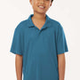 AllPro Youth Pro Lock Performance Moisture Wicking Short Sleeve Polo Shirt - Pacific Blue - Coming Soon