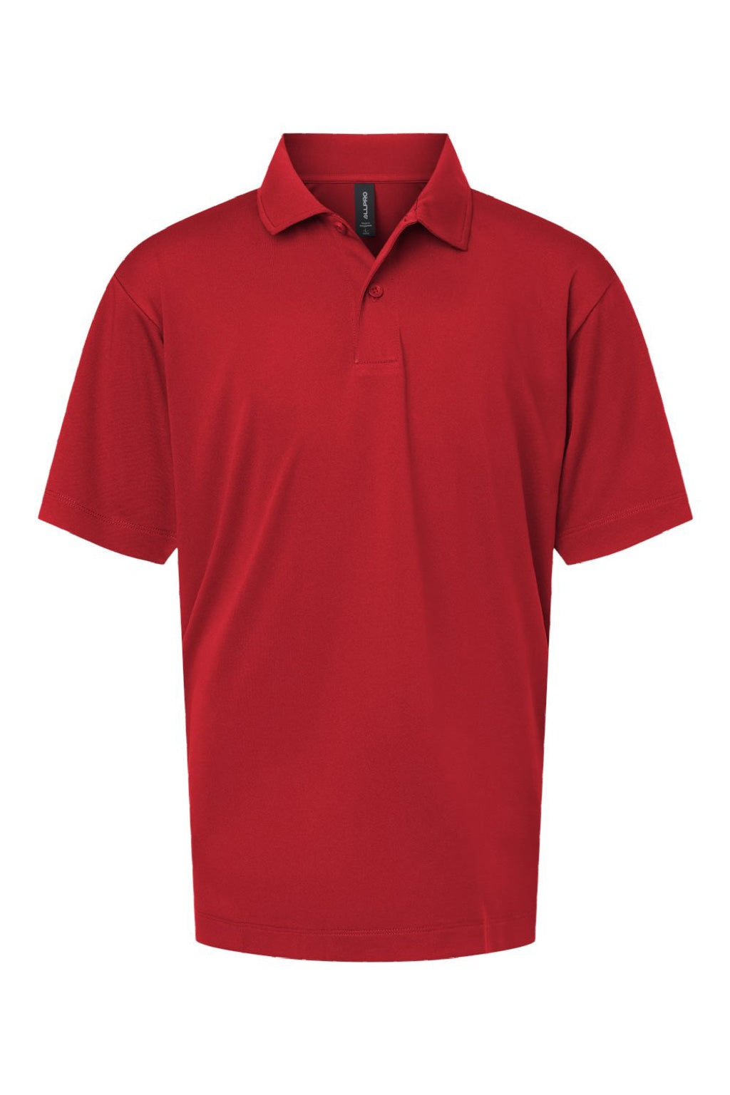 AllPro 41800Y Youth Pro Lock Performance Short Sleeve Polo Shirt Red Flat Front