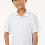 AllPro Youth Pro Lock Performance Moisture Wicking Short Sleeve Polo Shirt - White - Coming Soon