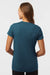 AllPro 48000L Womens Pro Lock Performance Short Sleeve Crewneck T-Shirt Atlantic Blue Model Back
