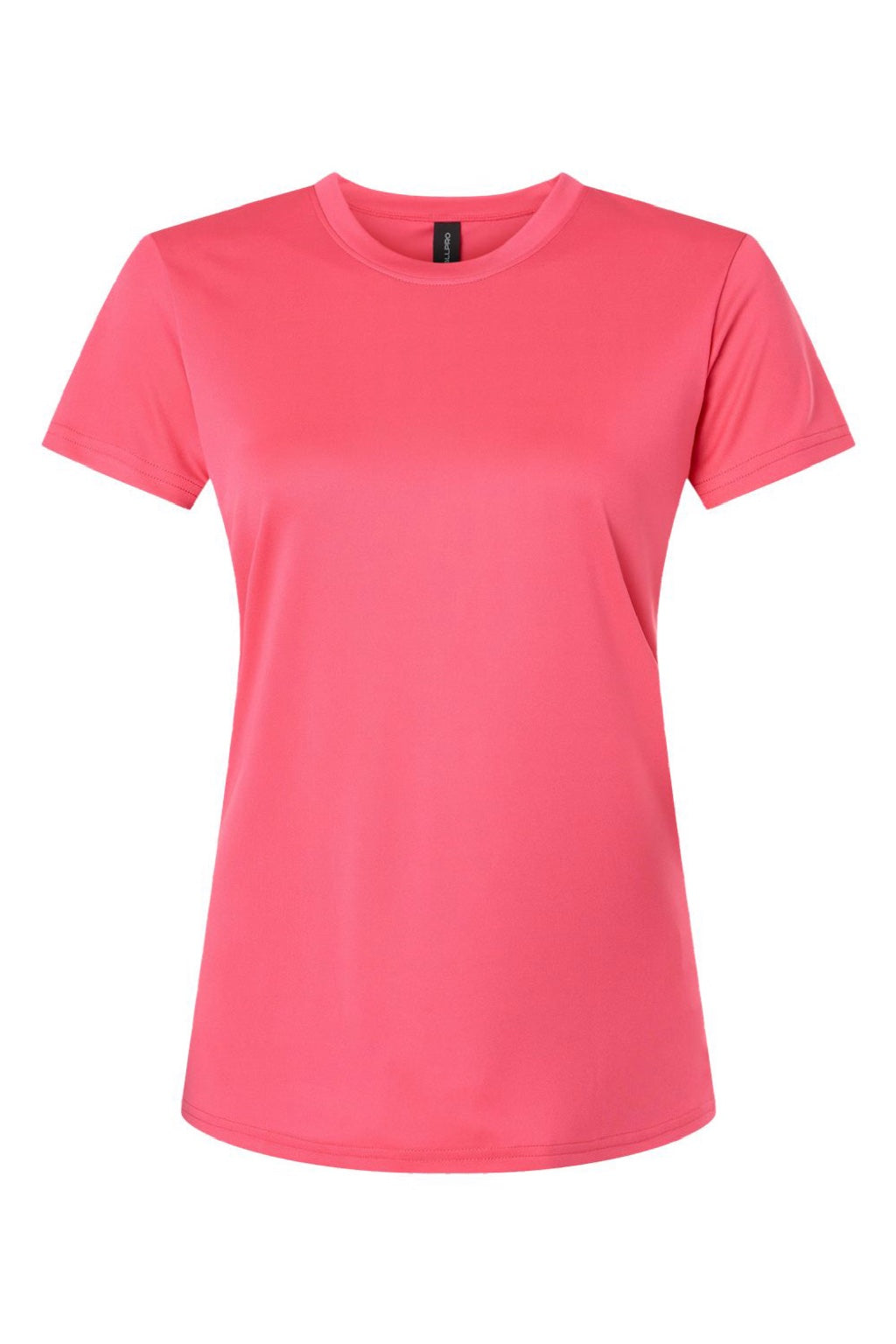 AllPro 48000L Womens Pro Lock Performance Short Sleeve Crewneck T-Shirt Bright Pink Flat Front