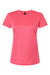 AllPro 48000L Womens Pro Lock Performance Short Sleeve Crewneck T-Shirt Bright Pink Flat Front