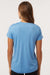 AllPro 48000L Womens Pro Lock Performance Short Sleeve Crewneck T-Shirt Carolina Blue Model Back