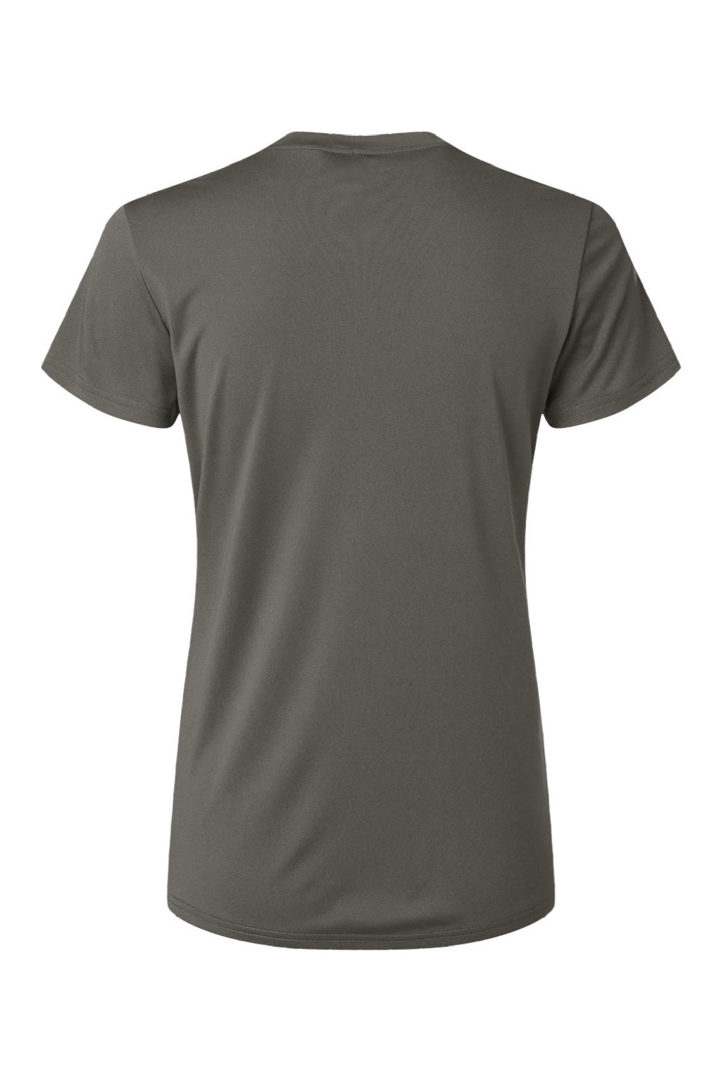 AllPro 48000L Womens Pro Lock Performance Short Sleeve Crewneck T-Shirt Charcoal Grey Flat Back