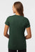 AllPro 48000L Womens Pro Lock Performance Short Sleeve Crewneck T-Shirt Forest Green Model Back