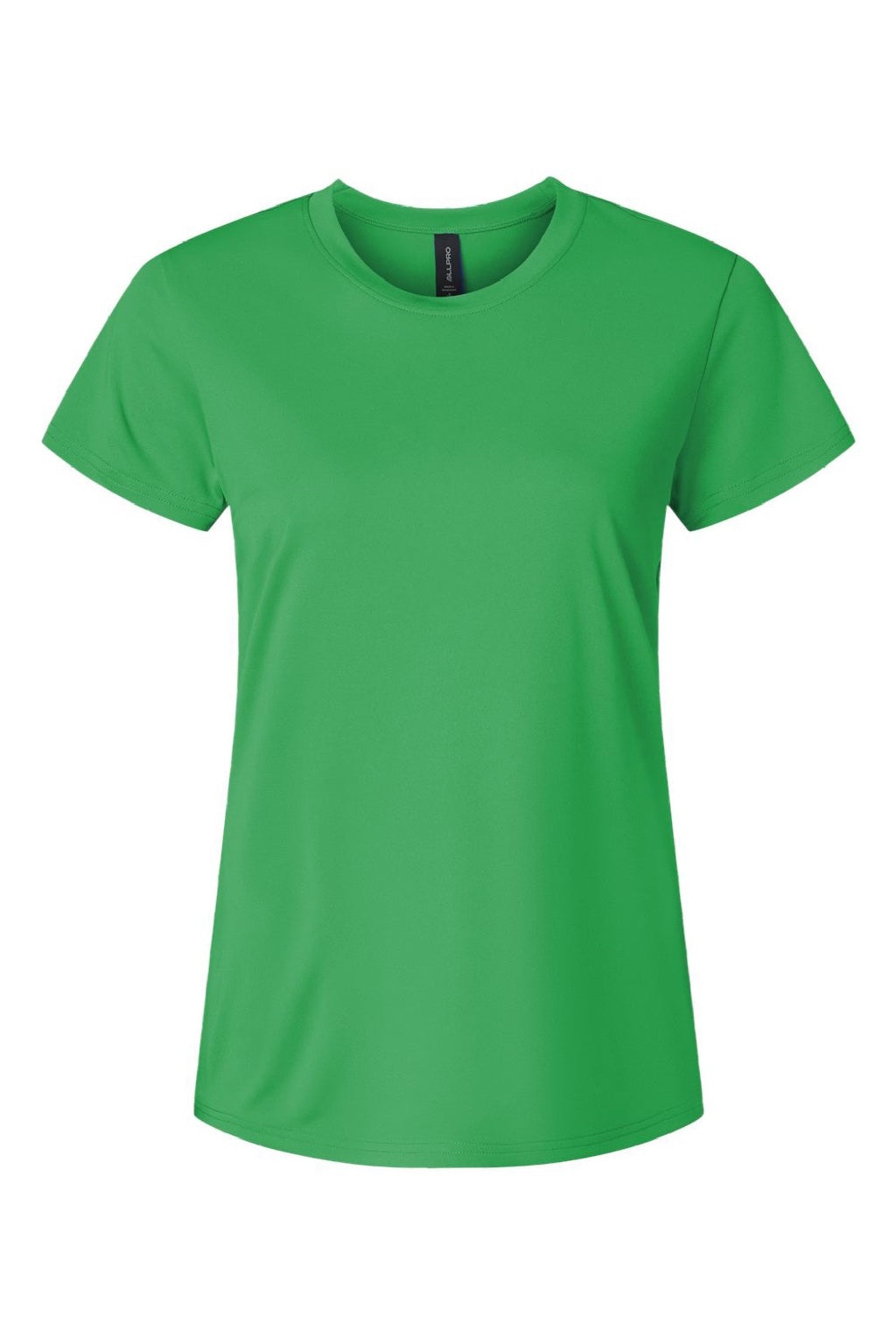 AllPro 48000L Womens Pro Lock Performance Short Sleeve Crewneck T-Shirt Kelly Green Flat Front